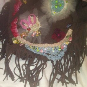 Gypsy, Hippie, Boho, upcycled detailed pocket